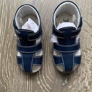 Footmates Scout kids sandals in navy